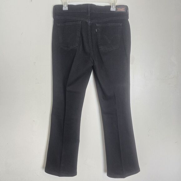 Levi's 515 Boot Cut Jeans Women Size 10 Dark Black 33X30 Mid RiseSOLD ON EB - Picture 4 of 13